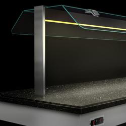 Koud buffet toonbank DUBLIN - 2000mm - met koelplaat & Wielen