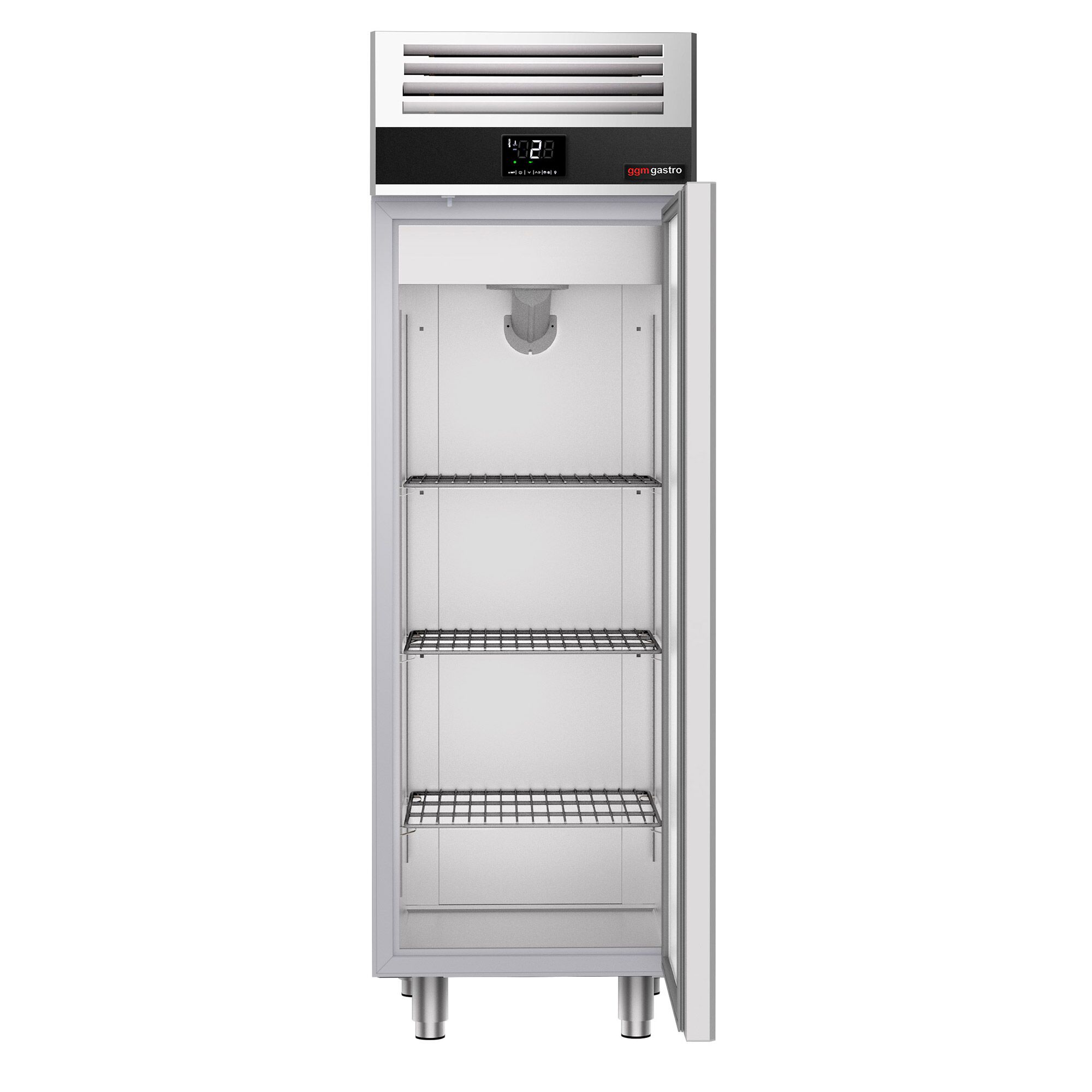 Armoire réfrigérée positive en Inox AISI 304 PREMIUM - 400 L - avec 1 porte & 3 grilles & 3 paires de glissières