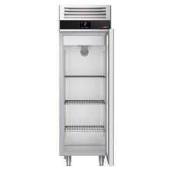 Armoire réfrigérée positive en Inox AISI 304 PREMIUM - 400 L - avec 1 porte & 3 grilles & 3 paires de glissières