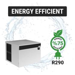 Macchina per cubetti di ghiaccio con contenitore di stoccaggio - cubetti - 230 kg/ 24 h