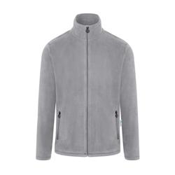 KARLOWSKY | Heren Werkkleding Fleece Jas Warm-Up - Platina Grijs - maat: S