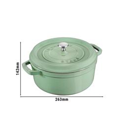 STAUB | LA COCOTTE – Cocotte – Ø 200 mm – żeliwo – zielony szałwiowy