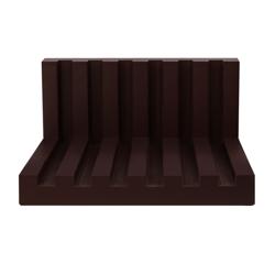Portataglieri a filo in polietilene - 300x260x160mm - Marrone - per 6 taglieri da 20mm