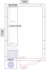 Alumínium tárolóállvány - 1315x360x1800 mm - mélység: 360 mm - 4 polc - eloxált alumínium - Max. teherbírás: 600 kg