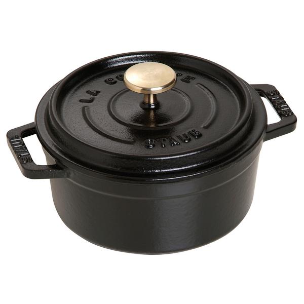 STAUB | Mini Cocotte Round Enamelled Cast Iron Casserole Dish – Ø 120 mm – Black