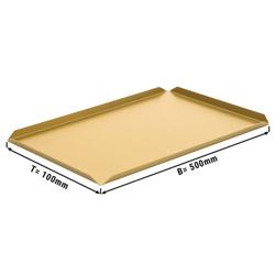 (5 ks) Prezentační podnos - Hliník - 500x100x10 mm - champagne