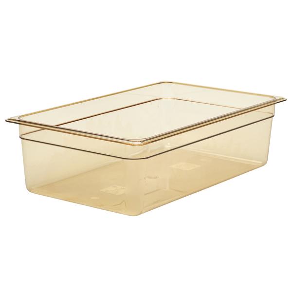 (6 pièces) CAMBRO | H-PAN™ - Conteneur GN 1/1 résistant à la chaleur - Ambre - Hauteur : 150mm
