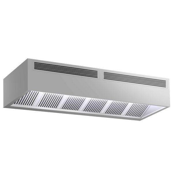 Okap skrzynki indukcyjnej - 3,0 m - z filtrem i lampą LED	