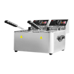 Friteuză electrica - 4 + 4 litri