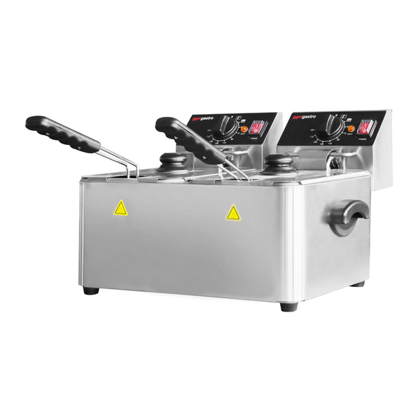 Fritadeira Eléctrica Dupla - 4+4 litros