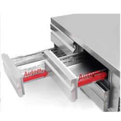 Különálló hűtőalépítmény PREMIUM PLUS - -2 … +8 °C - 1400 mm - 190 l - 4 fiók - 4x GN 1/1