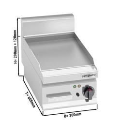 Fry Top Elettrico Professionale - 4,0 kW - Liscio - Superficie di cottura: 296x430mm