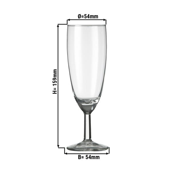(6 pieces) Champagne glass - GILDE- 160 ml
