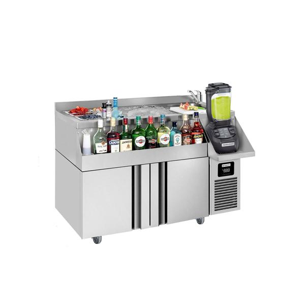 Bar Tipi- & Meşrubat Buzdolabı - 1200x600mm - 150 Litre - 2 Kapılı & Raflı