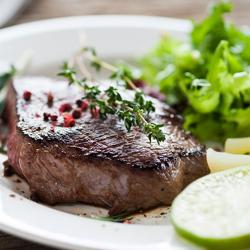 Gas Bratplatte - 4 kW - Gerillt - inkl. Untergestell