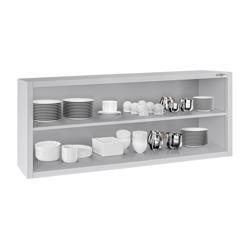 Nerezová nástěnná skříňka ECO - 1600x400 mm - bez posouvných dveří -výška 650 mm
