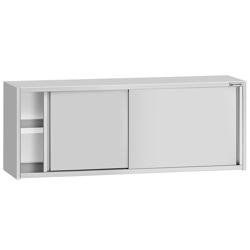 Pensile in acciaio inox ECO - 2000x400mm - con porta scorrevole - altezza 650mm	