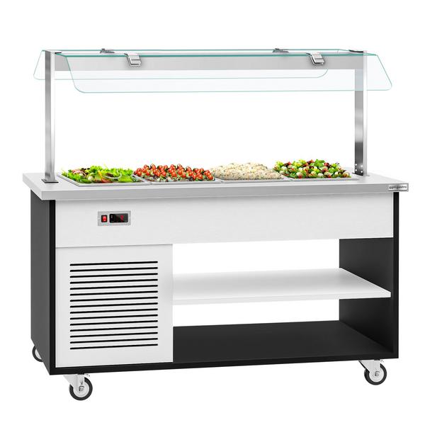 Banco per Buffet freddo DANZIG - 1600 mm - per 4x GN 1/1