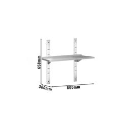 Étagère murale PREMIUM - 800 x 300 mm - avec 1 niveau