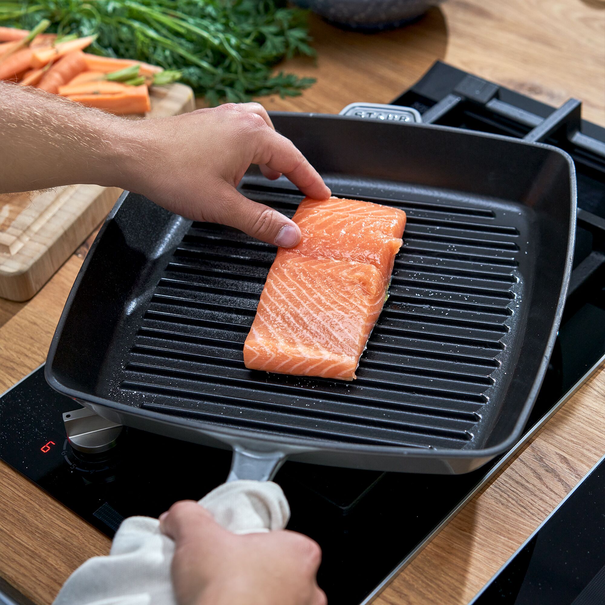 STAUB | GRILL PANS - American Grill - 300x300 mm - Fonte - Gris Graphite        