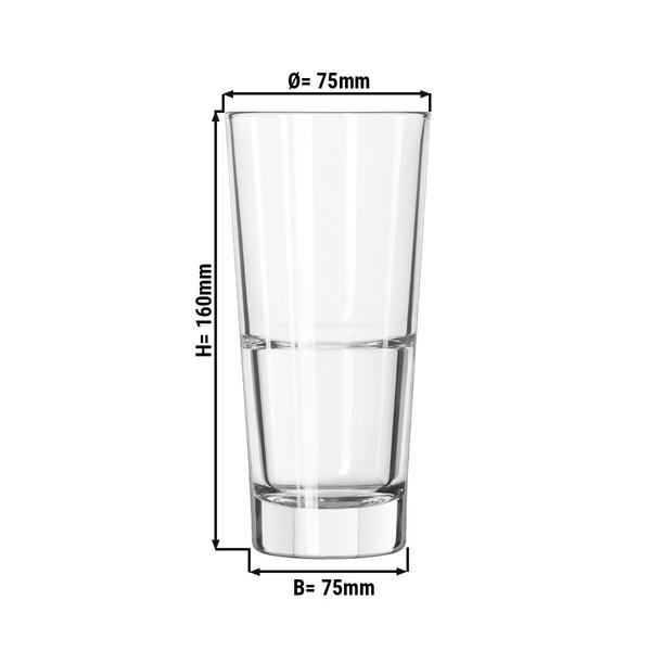(12 pcs) Hi Ball Glass - GILDE - 355 ml - Clear