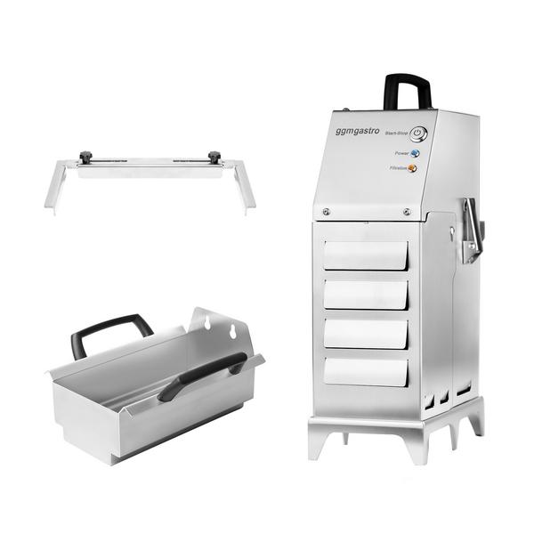 Filtre à huile de friture portable - 160x260x387mm - 30L/minute - Inox - pour Friteuse jusqu’à 12L