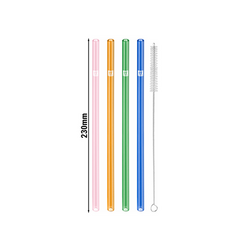 ZWILLING | SORRENTO - Pajitas de vidrio - rectas - de colores