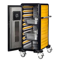 Professional Mobile Food Warming Cabinet 19 × GN 1/1 – 65–90°C - Yellow