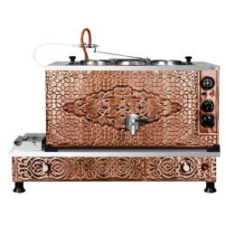 Samovar em cobre a gás e elétrico - 870mm - 33L - 2,5kW