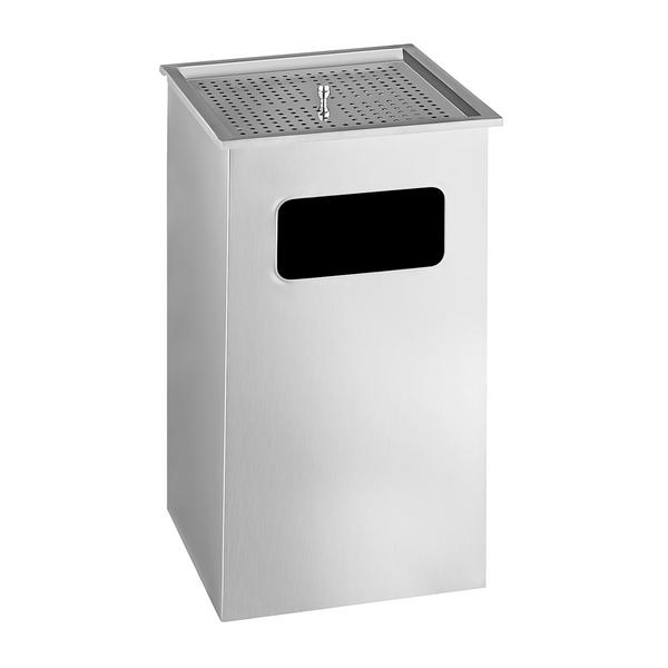 Çöp Kovası - Kül tablalı - 300x300x600mm - Paslanmaz Çelik