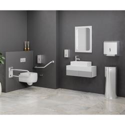 Barre d’appui coudée - Acier inoxydable - Longueur: 420mm