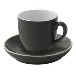 (6 pcs) COLORS - Espresso saucers - Ø120mm - Grey