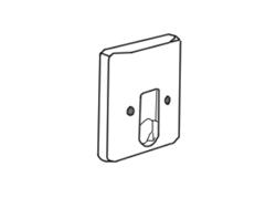 Concealed Safety Gas Socket - 80x14x80mm - 0.5bar - Plastic housing - CE marked