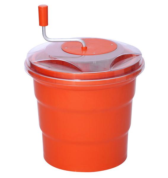 Centrifugadora de ensalada manual - 20L - polipropileno - rojo