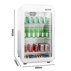 Minibar koelkast - 500mm - 120 liter - met 1 glazen deur