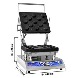 Professionele tartelettemachine - 3,2kW - zonder bakplaten - 450x570x420mm