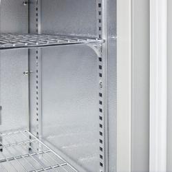 GASTRO-COOL | Frigorífico de bar - 600mm - 128 litros - com 1 porta de vidro - prateado