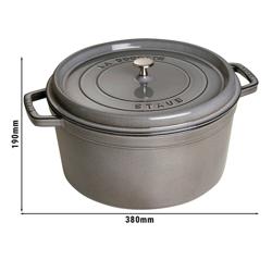 STAUB | LA COCOTTE - Kookpot - Ø 300mm - Gietijzer - Grafietgrijs
