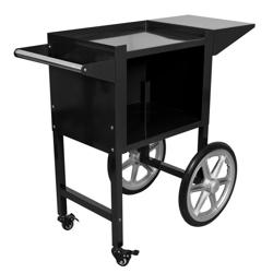 Popcorn Machine Trolley - with Shelf - 940x500x825mm - Black - compatible with PMET5S, PMET5R