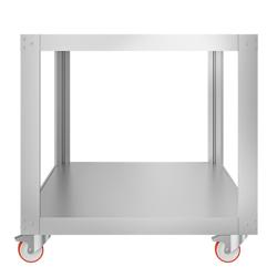 Gépállvány pizzakemencékhez - 1130x1240x850 mm - horganyzott acéllemez - kompatibilis: GEP6T#GEP6T