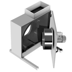 Caisson de ventilation PRO - Ventilateur caisson pour hotte - 2500m³/h - 230V Monophasé - Compatible Grills à Charbon de Bois