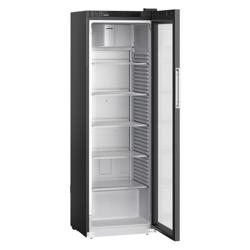 LIEBHERR | Réfrigérateur PERFORMANCE - 400 litres - Intérieur en plastique - Avec 1 porte en verre - Noir