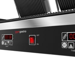 Contactgrill - 3,6 kW - Digitaal - boven & onder Gegroefd - Grilloppervlak: 480x230mm