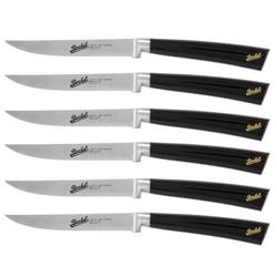 BERKEL | Elegance Steak Knife Set – 6-Piece, 11 cm Blades - Black
