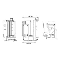 Robot shaorma pe gaz - 4 arzătoare - max. 95 kg