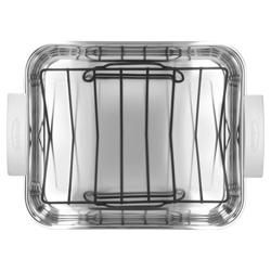 DEMEYERE | Industry 5 Roasting Pan – 390×330 mm Rectangular, XL Oven Only – Roasting Rack Included – 18/10 Stainless Steel