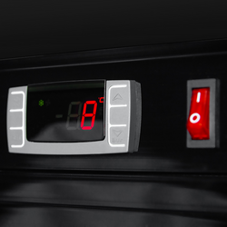 Frigo per bibite - 880 litri - con 2 porte in vetro e display pubblicitario