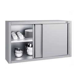 Armoire murale en inox ECO - 1000x400mm - avec porte coulissante - hauteur 650mm	