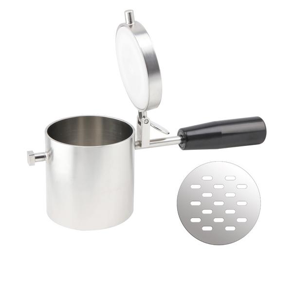 Moule à forme pour pâtes tagliatelles pour presse à glace - Avec couvercle - incl. poussoir et joint - compatible avec SEPUMFGE-OK#KSEPGE3; SEPUMFGE-OK#KSEPGE4
