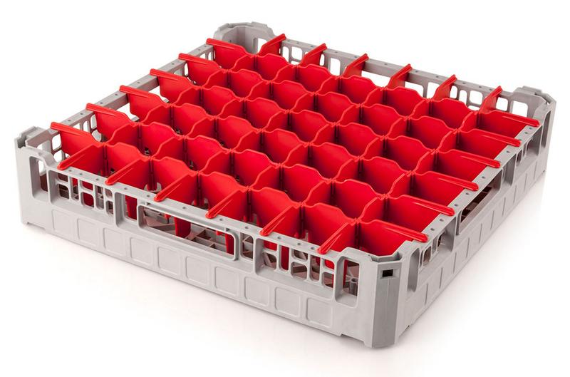 Cesta para vasos - 500x500x106mm - 49 compartimentos